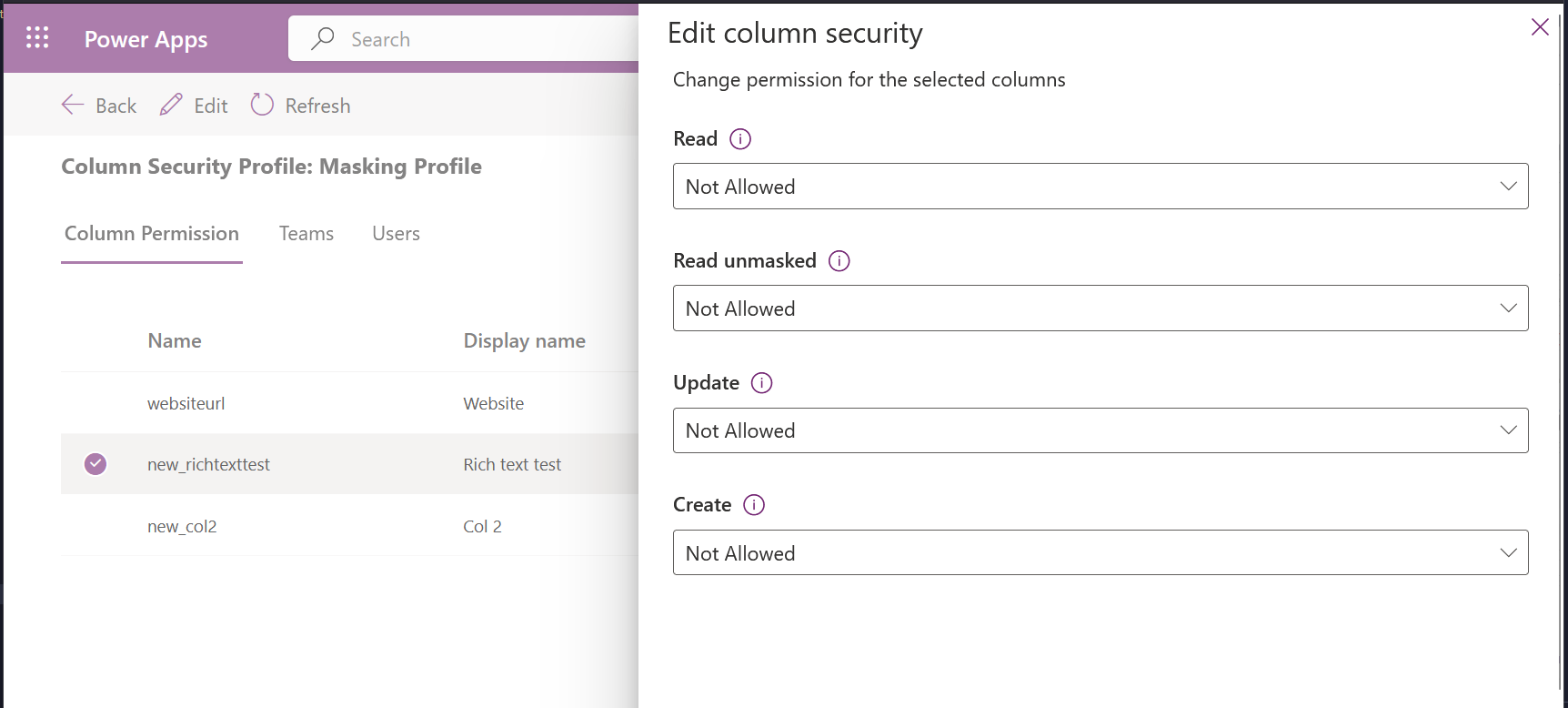 Not allowed by default